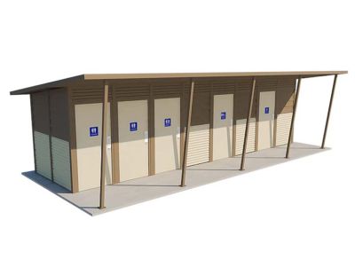 Yarra 7 Standard Toilet Building with Evening Haze and Gully colour scheme